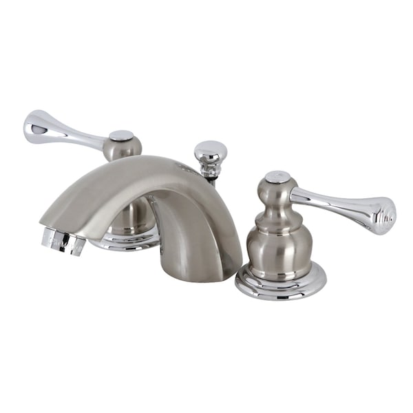 Kingston Brass KB3947BL Mini-Widespread Bathroom Faucet, Nickel/Chrome KB3947BL - main